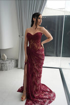 Burgundy Belle Gown