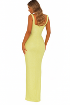 Albina Dyla Lime Gown